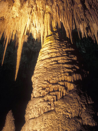 Interior of Temple of the Sun Cave Formation, New Mexico