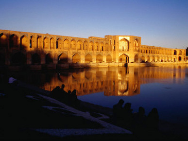 Sunset Illuminates Pol-E Khaju Bridge, Esfahan, Iran